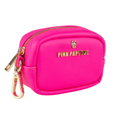 LE POOP BAG SIMILI CUIR HOT PINK
