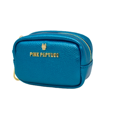 LE POOP BAG SIMILI CUIR BLEU