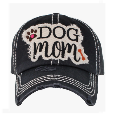 LA CASQUETTE "DOG MOM" BLACK