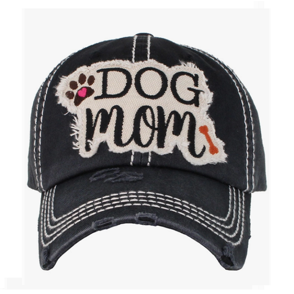 LA CASQUETTE "DOG MOM" BLACK