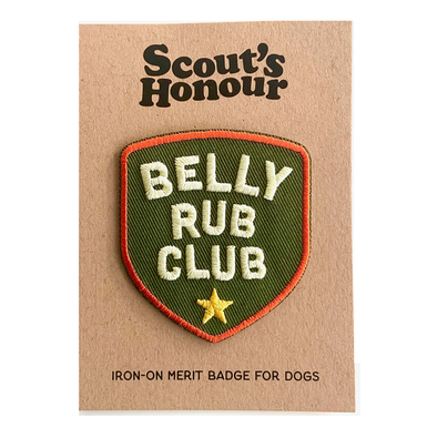 BADGE "BELLY RUB CLUB"
