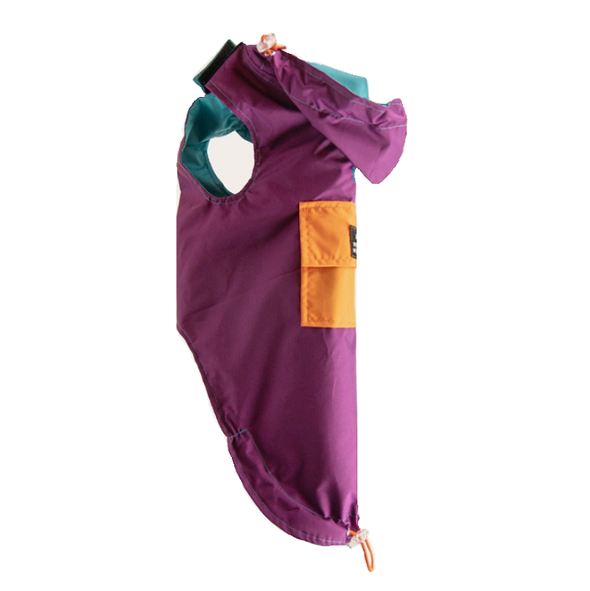L' ANORAK AUBERGINE/ORANGE