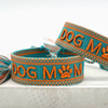 BRACELET "DOG MOM" BLEU /ORANGE