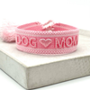 BRACELET "DOG MOM" ROSE CLAIR