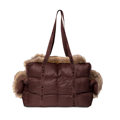 LE DUFFEL FAUSSE FOURRURE ESPRESSO