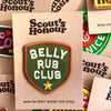 BADGE "BELLY RUB CLUB"