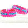 BRACELET "DOG MOM" PINK/BLEU