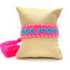 BRACELET "DOG MOM" PINK/BLEU