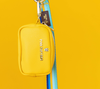 LE POOP BAG SIMILI CUIR JAUNE