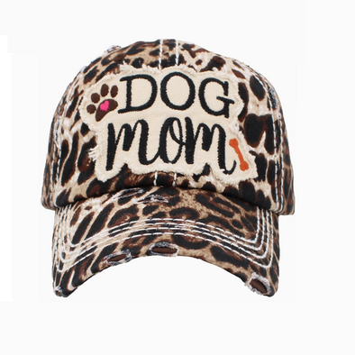 LA CASQUETTE "DOG MOM" LEOPARD