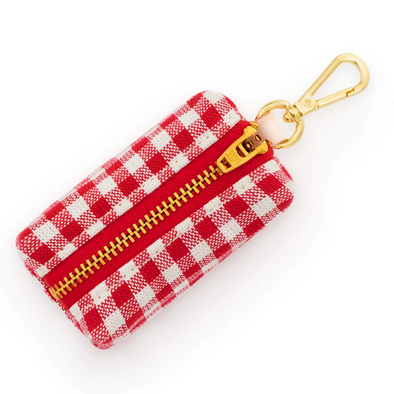 LE POOP BAG VICHY ROUGE