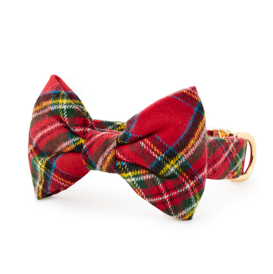 LE COLLIER + BOW TIE ECOSSAIS ROUGE