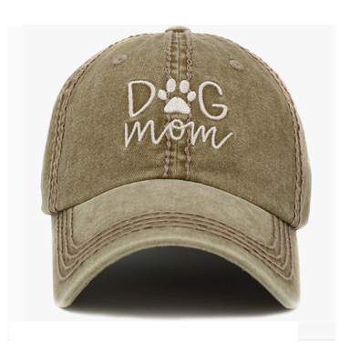 LA CASQUETTE "DOG MOM" VINTAGE KHAKI