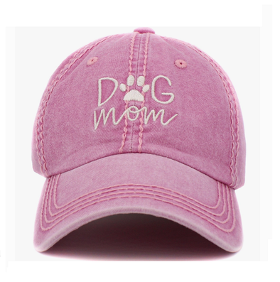 LA CASQUETTE "DOG MOM" VINTAGE PINK