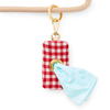 LE POOP BAG VICHY ROUGE