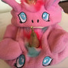 BONNET LICORNE ROSE & BLEU <br> pour petits, moyens et grands chiens!