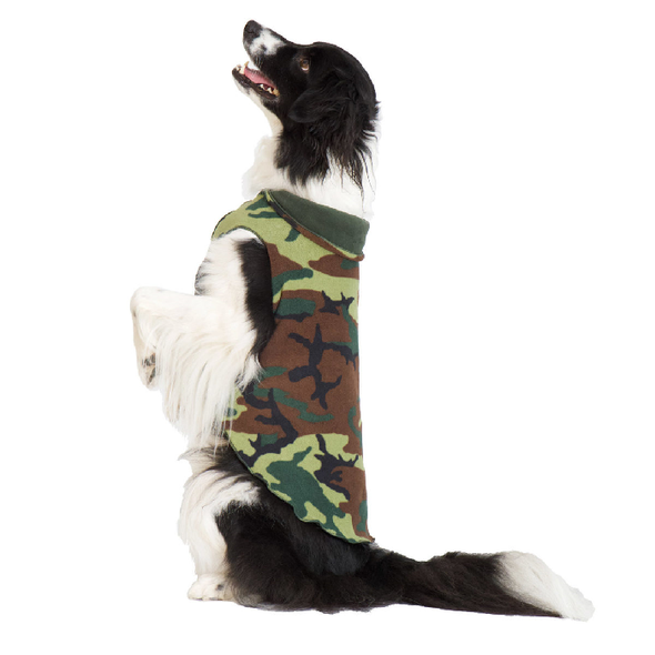 LA POLAIRE DOUBLE <br> Reversible <br>CAMOUFLAGE / KHAKI