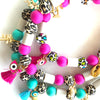 COLLIER EXOTIC <br> perles en céramique EM anti-tiques