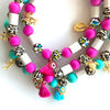 COLLIER EXOTIC <br> perles en céramique EM anti-tiques