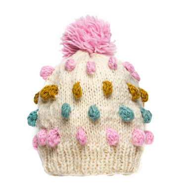 LE BONNET BEANIE BUBBLE IVOIRE <br> Match your Pooch !