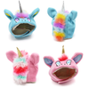 BONNET LICORNE ROSE & BLEU <br> pour petits, moyens et grands chiens!