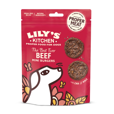 BEEF BURGERS / BOEUF<br> Lily's Kitchen