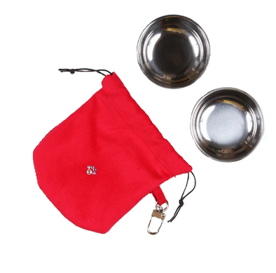 SET DE MINI BOL DE VOYAGE <br> Rouge